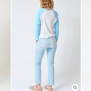 MOTHER Light Blue Straight Leg Jeans
